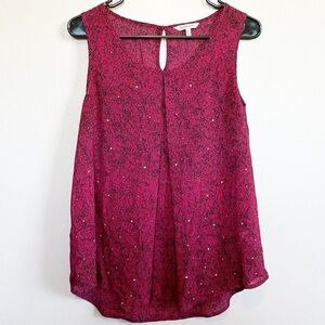 Juicy Couture Women’s Patterned Sleeveless Top Blouse Size Medium